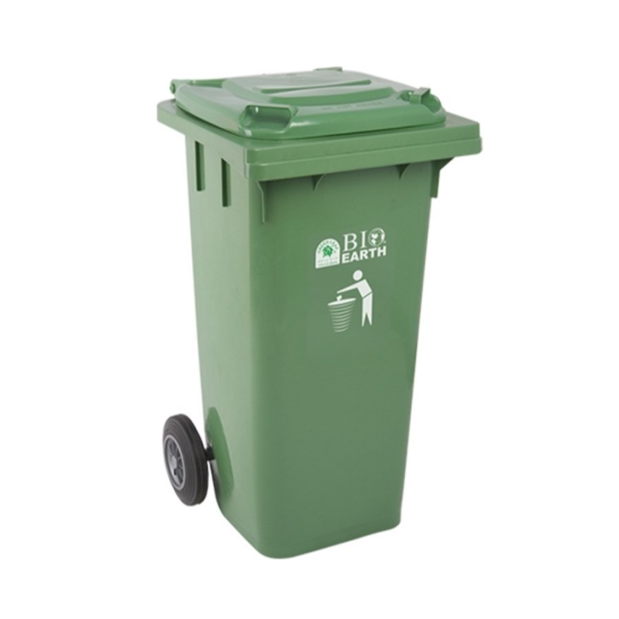Tempat Sampah Roda BIO 120 Liter 2012 Green Leaf (Lebih Tebal)