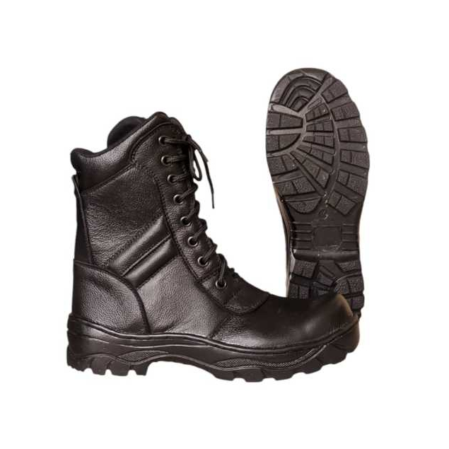 Sepatu Pria Kulit Asli Safety Boots Ujung Besi Resleting Samping 36-45