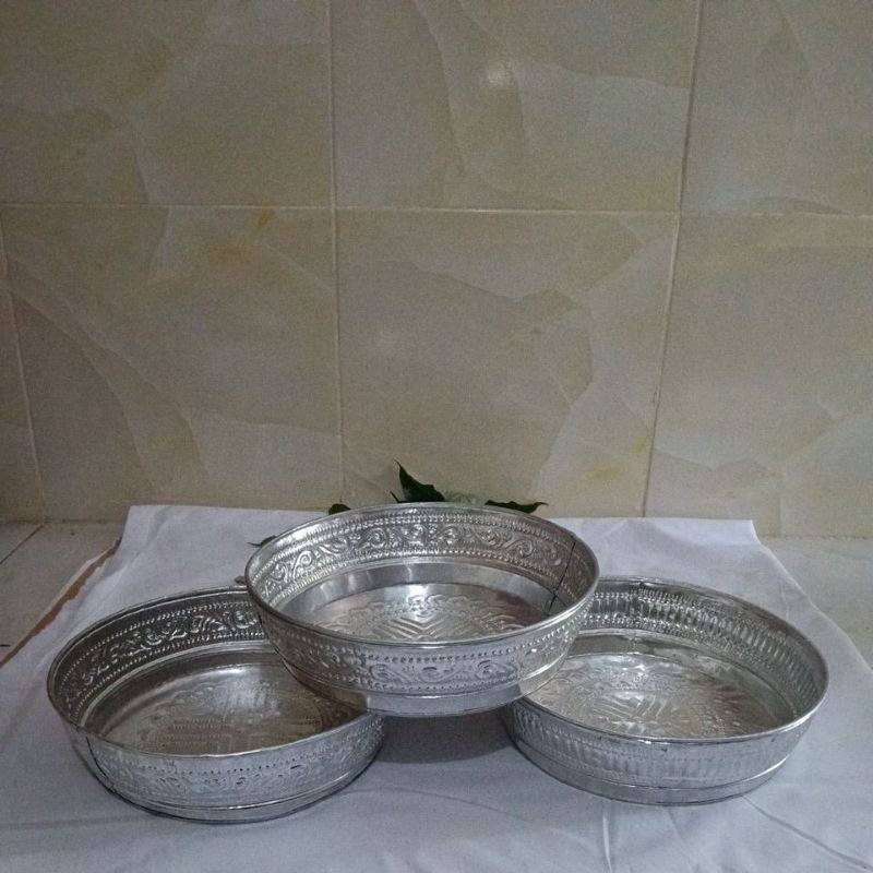 bokor aluminium#30 cm# grade A tebal#grade B sedeng#grade C tipis#