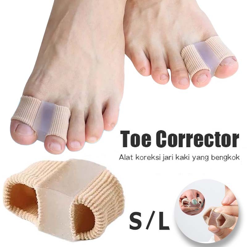 2 Pcs Pemisah Jari Kaki Anti Bunion Toe Separator Corrector Bunion Bahan Lembut Pelindung Jari Kaki 