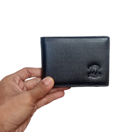 Dompet Mini Pria 100% Bahan Kulit Asli Lipat Mini Kecil Dompet Pria Polos Hitam