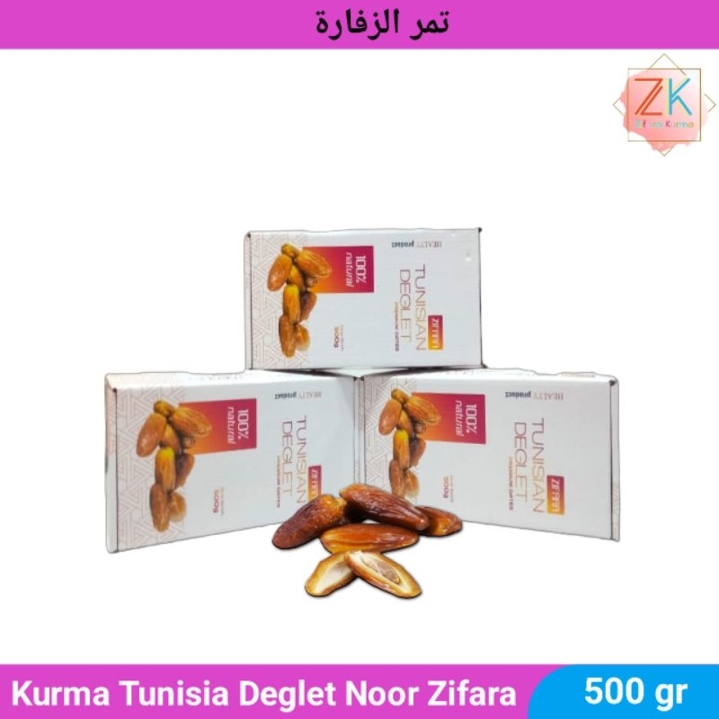 

Kurma Tunisia Madu Natural Deglet Noor 500gr Premium Dates
