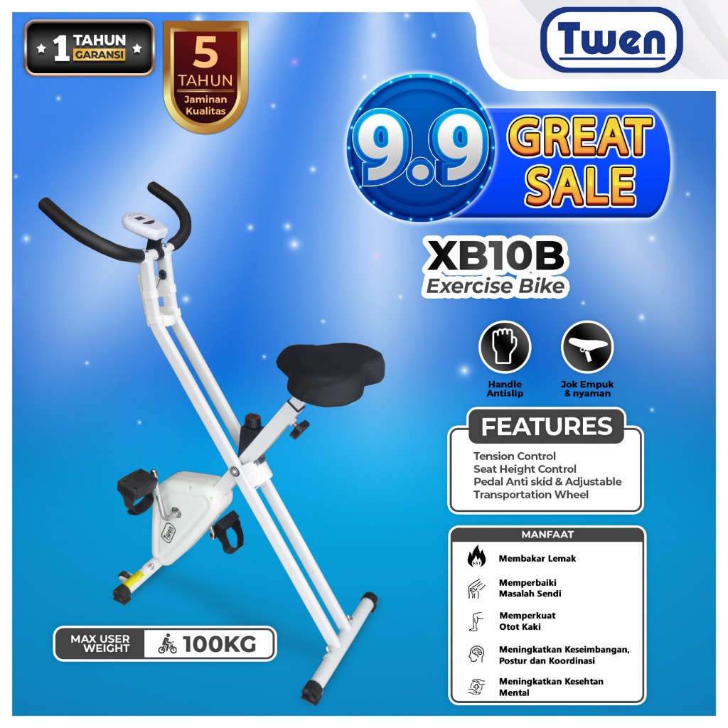 TWEN Xbike XB10B Sepeda Statis Exercise Bike