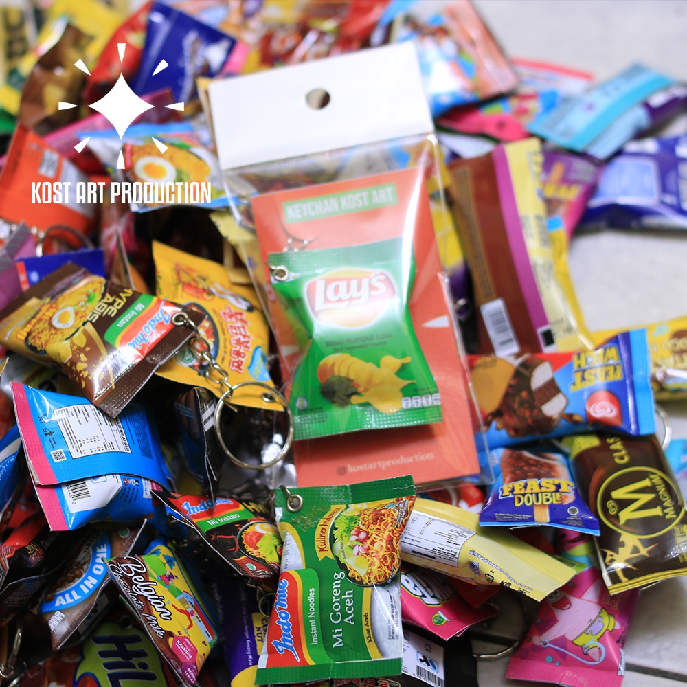 Ganci Snack Makanan Ringan Souvenir Mini Random Hadiah Mainan Anak