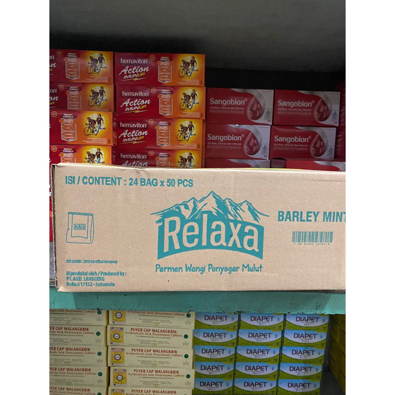 

PERMEN RELAXA 1 DUS ISI 24 bags x 50 pcs ❗️(HARGA TERMURAH)❗️