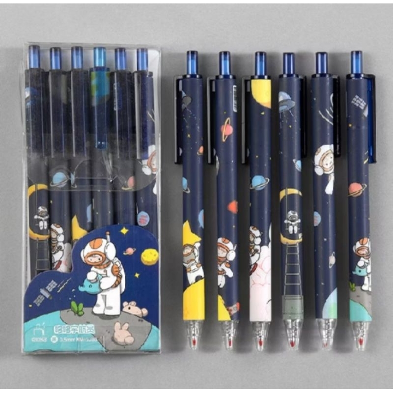 

Pulpen Gel Pena motif pena lucu 0.5 mm pulpen aesthetic Pulpen mekanik