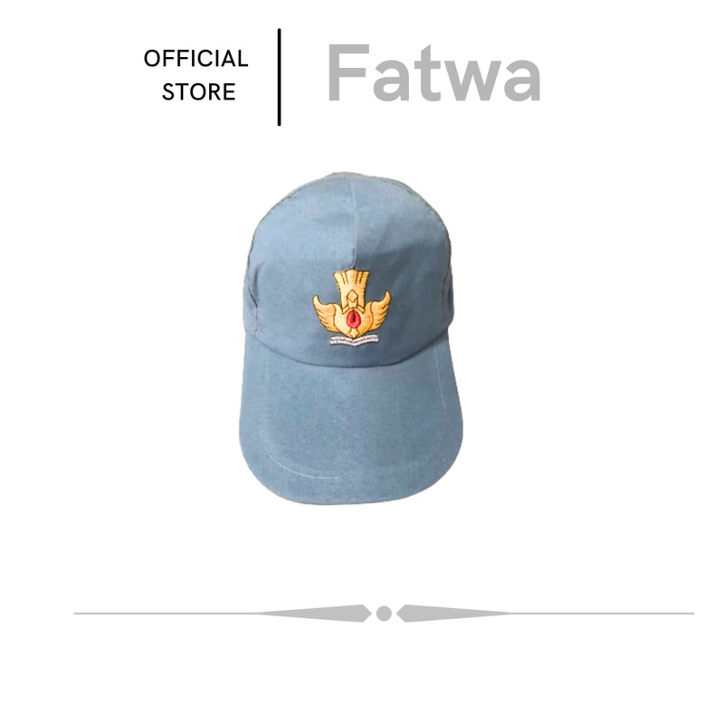 topi sekolah SMA SMK logo bordir