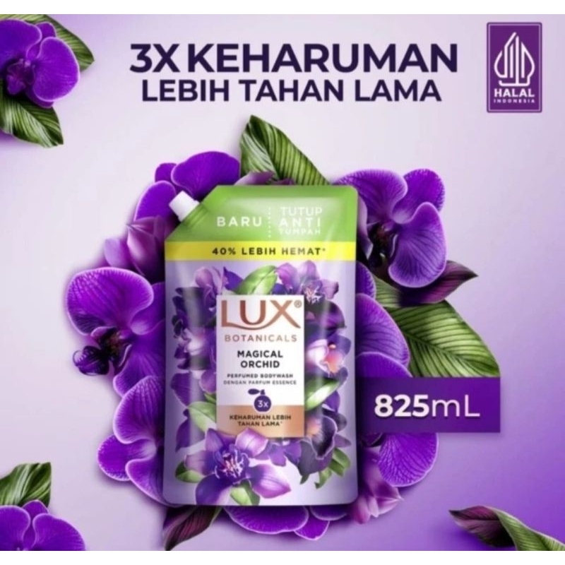 Lux Body Wash Magical Orchid Pouch 850ml