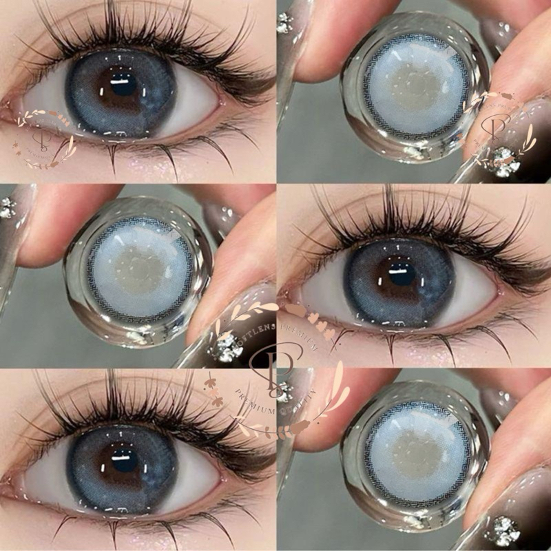 Softlens Soft Blue Diameter 14,5 MM | Softlens Biru Mata Sipit | Softlens Blue Minus | Softlens Vira
