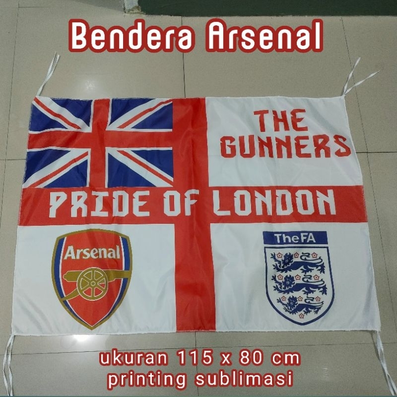 BENDERA ARSENAL FLAG ARSENAL ENGLAND