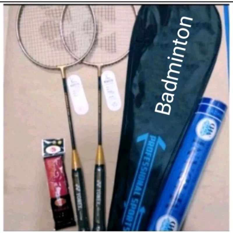 Paket komplit raket badminton carbonex 9 sp