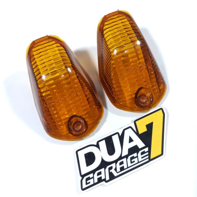 Mika kaca lampu sen sein riting depan Yamaha RZR TZR VR150 VR 150 RCY Lawas NOS