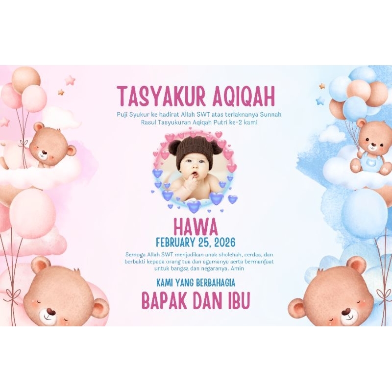 

stiker aqiqah/ stiker nasi box/ stiker ulang tahun/ label box. (berisi 50 pcs)