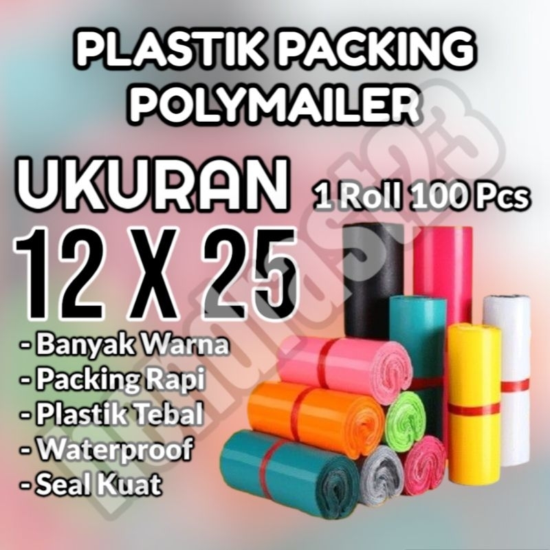 PLASTIK POLYMAILER 12X25 / POLYMAILER 12 X 25 POLIMER 12X25 / PLASTIK PACKING POLYMAILER POLIMER / P