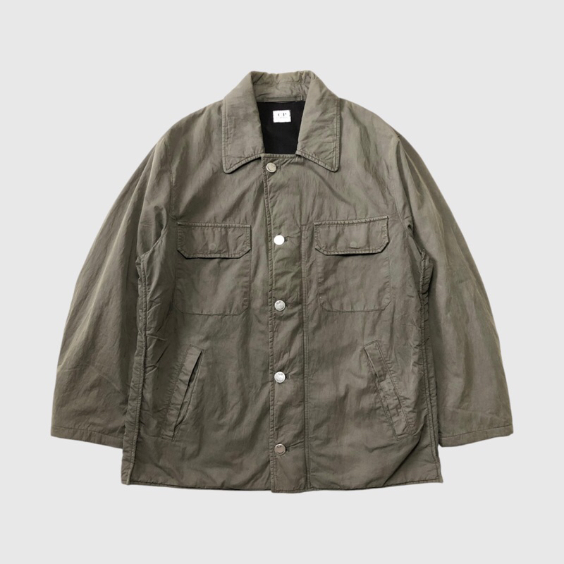 C.P. Company Massimo Osti 3918M105/122 Vintage Garment Dyed Workwear Jacket Army Green
