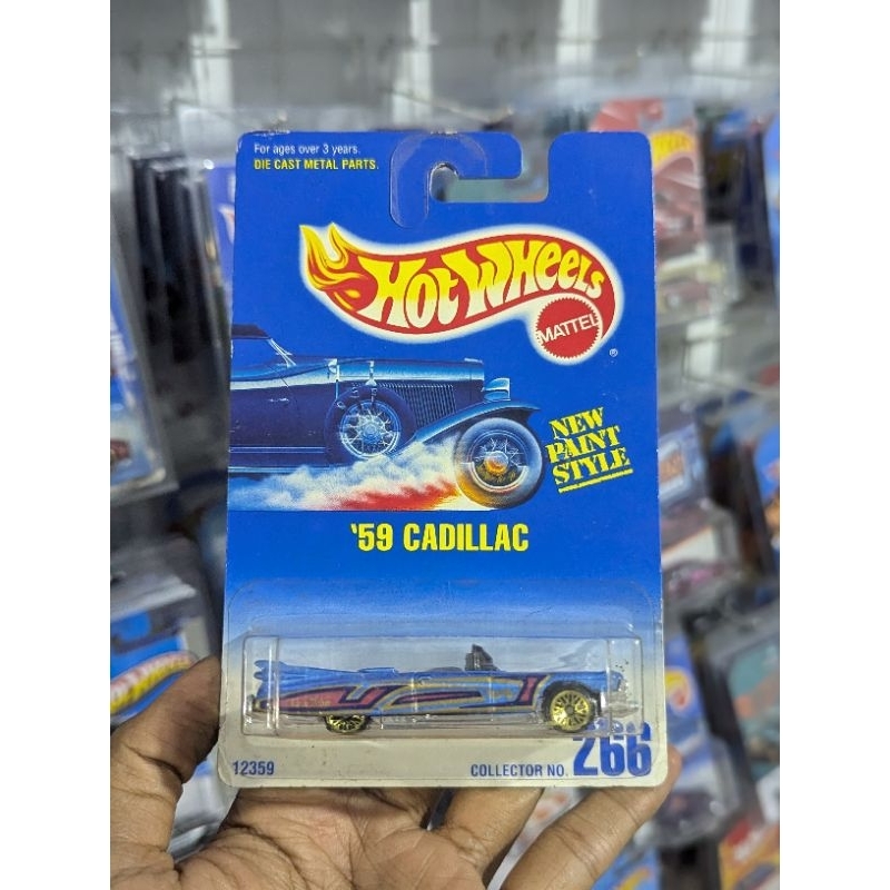 Hot Wheels 59 Cadillac Blue Card From 1991