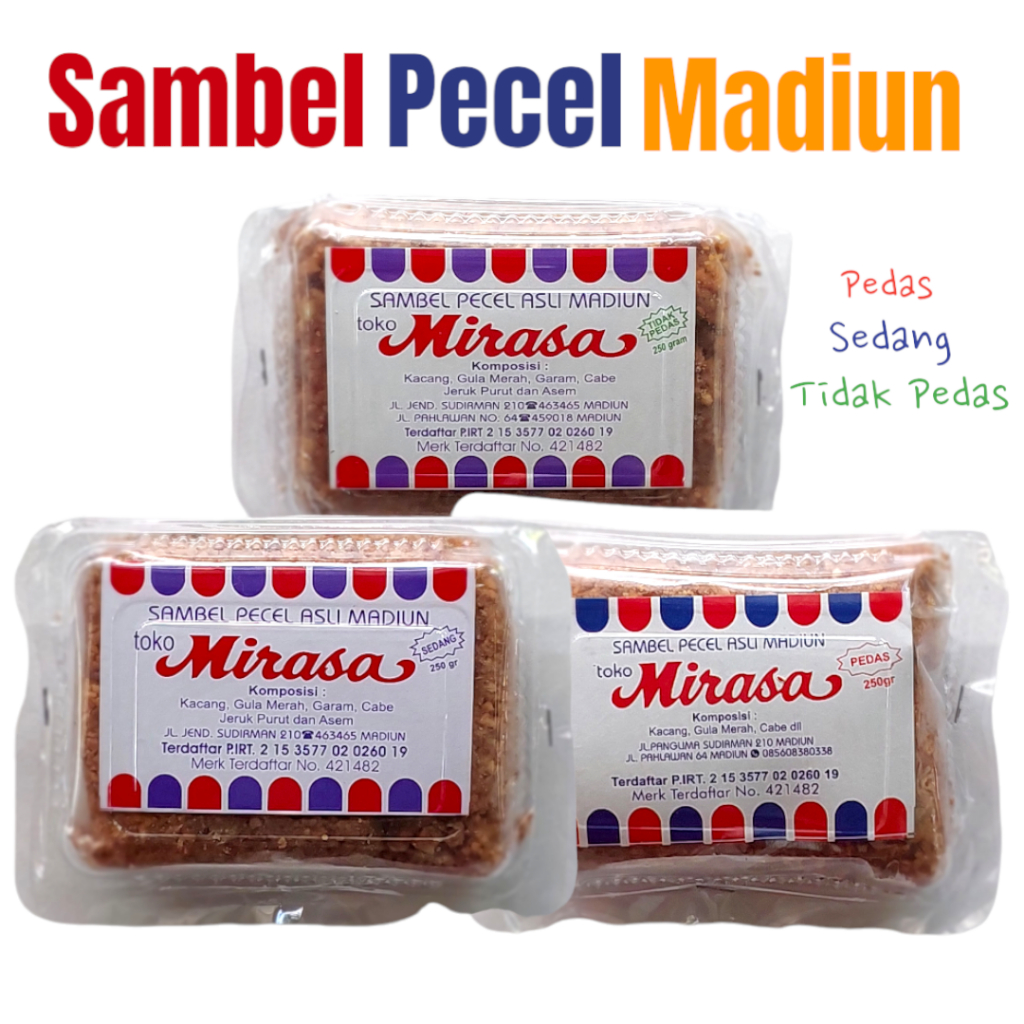 

Sambel Pecel Madiun Mirasa Bumbu Pecel Bumbu Kacang Instan Siap Makan