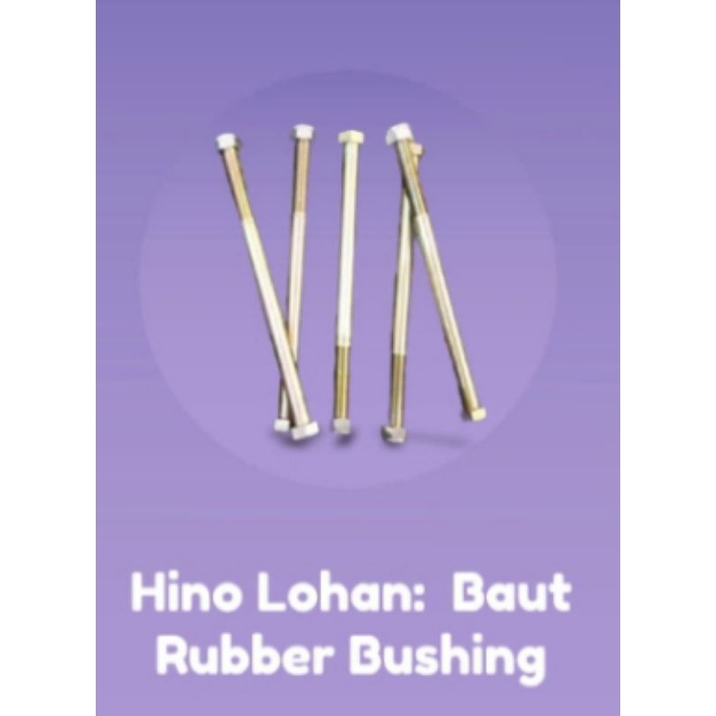 Baut Dingdong Panjang Hino Lohan Hino 500 / Baut Rubber bushing