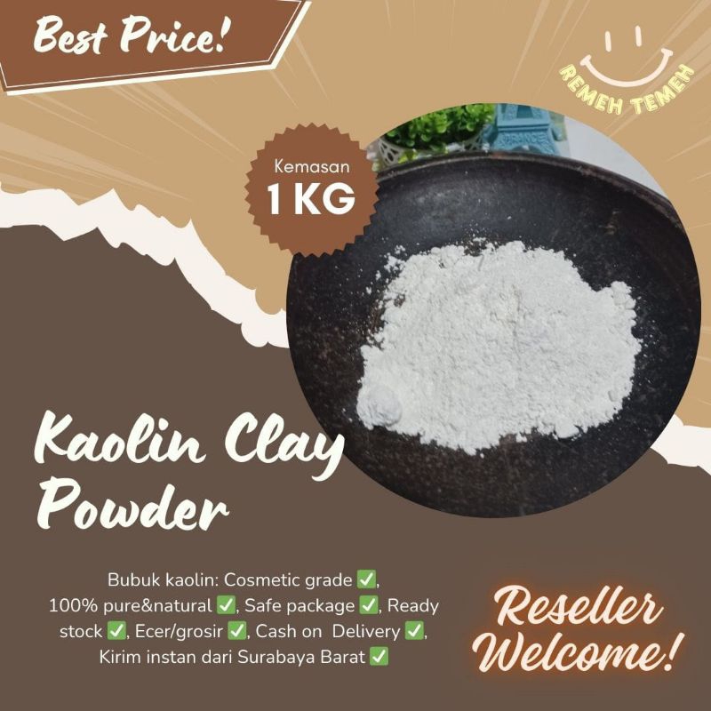Kaolin Clay Powder (1kg)
