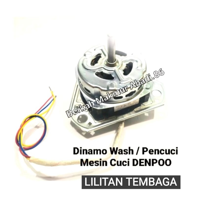 Dinamo Pencuci Mesin Cuci Denpoo 2 Tabung Mesin Motor Wash / Penggilas Denpoo