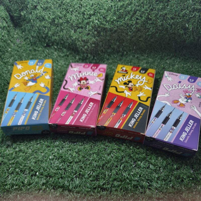 

bolpen gel PIPO fancy karakter disney/mickey/donald/minnie/daisy