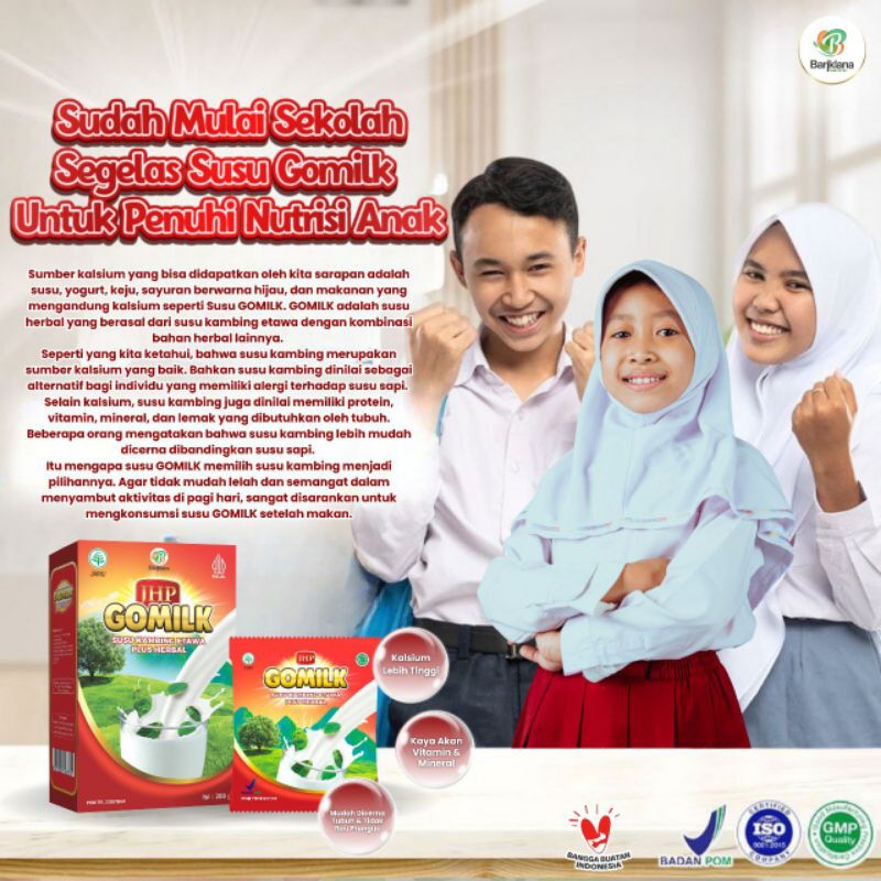 

Susu Kambing ETAWA GOMILK dengan Herbal pilihan ukuran Box 200gr