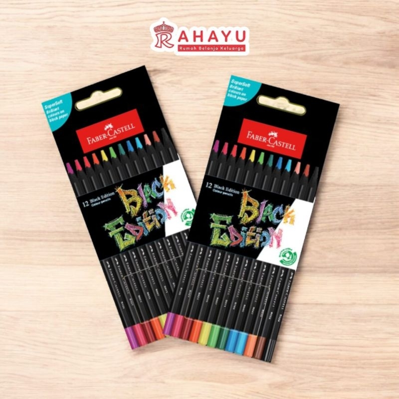

FABER CASTELL 12 COLOUR PENCILS BLACK EDITION