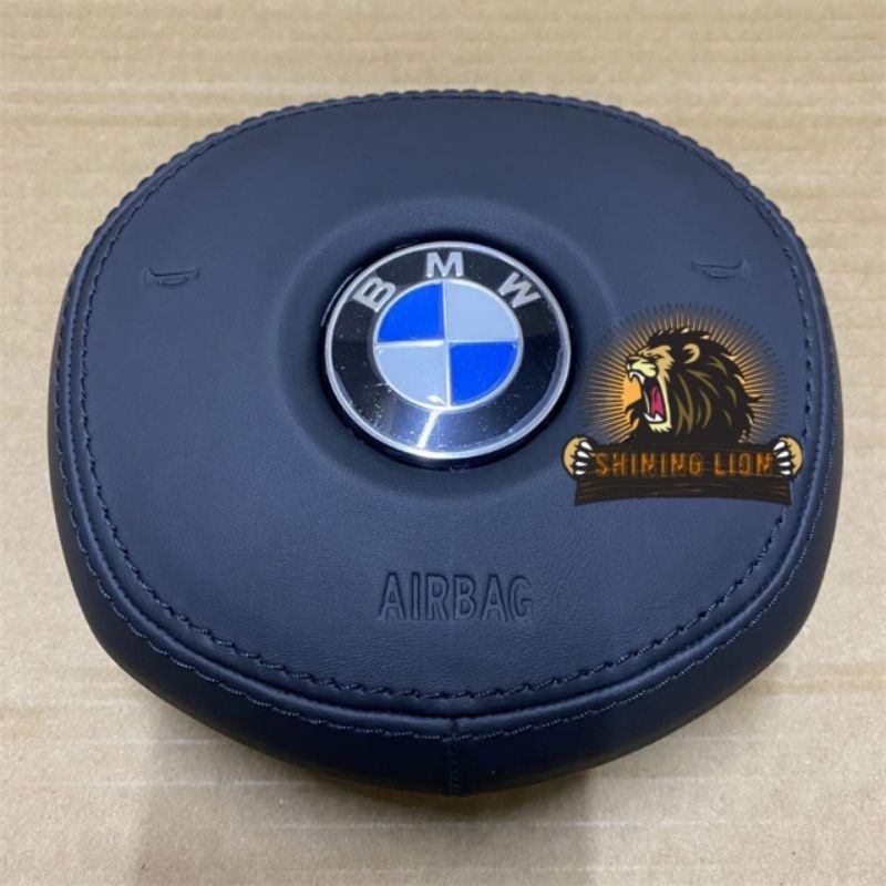 cover batok tempurung tutup airbag stir bmw seri 5 seri 7 - leather