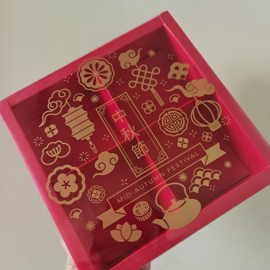 

(5 pcs) Box Mika Mooncake 125gr isi 4 Kardus Hampers Mooncake sekat 4