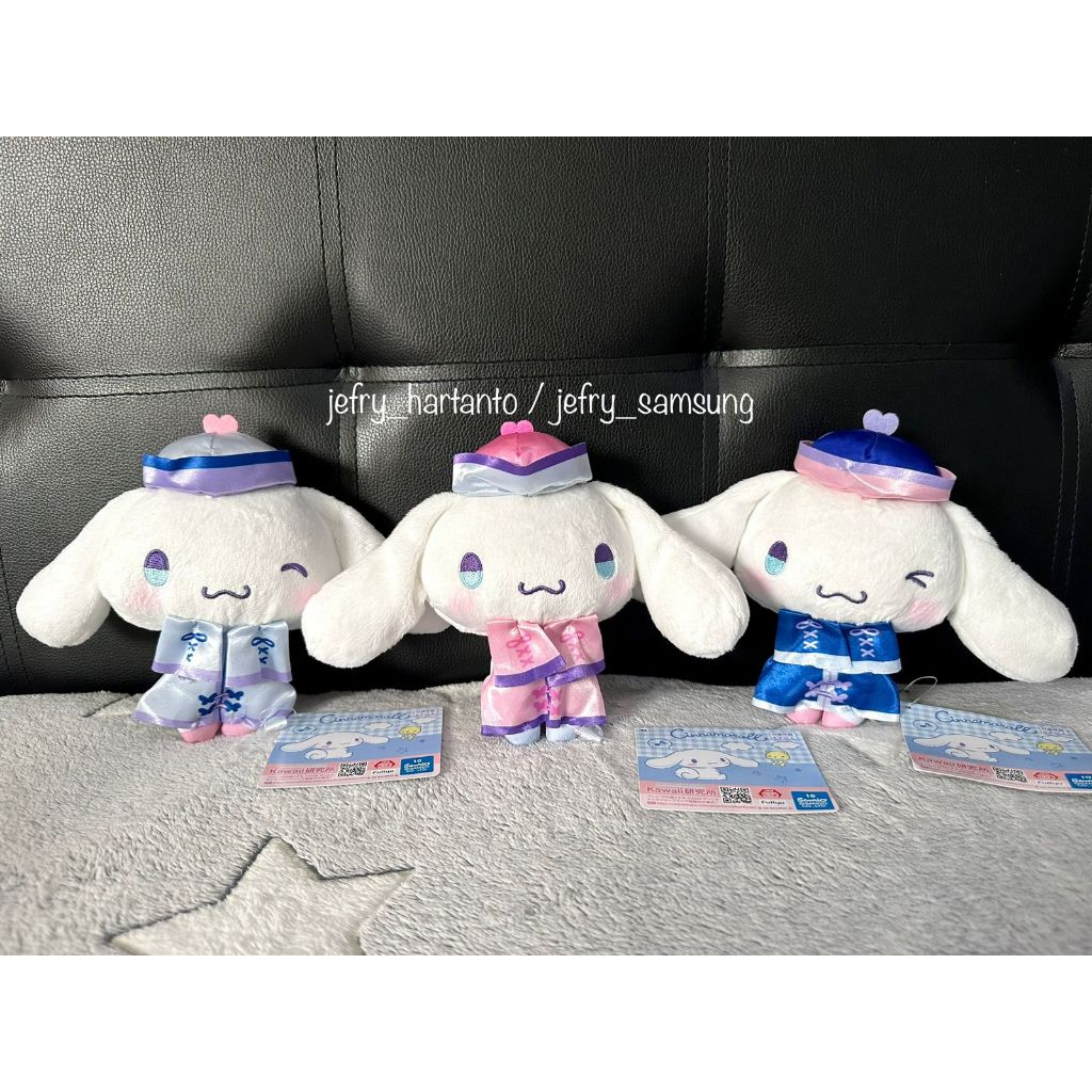 Boneka Cinnamoroll Lolita Jiangshi Plush Doll Original Sanrio Jepang Kawaii Cinnamonroll Toreba