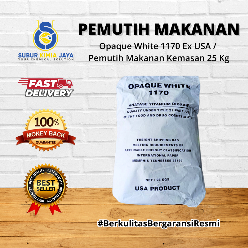 

Opaque White 1170 Ex USA / Pewarna Putih Makanan 25 Kg