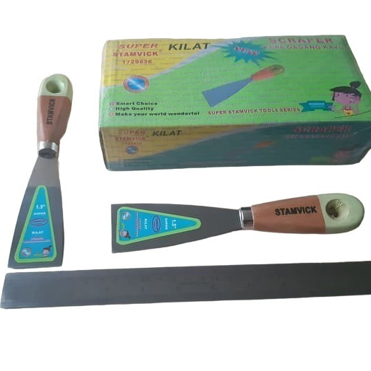 KAPE GAGANG KAYU 1 1/2" INCH MERK STAMVICK/Scraper/SEKRAP/SKRAP/KAPE GAGANG KARET/SCRAP BERKUALITAS/