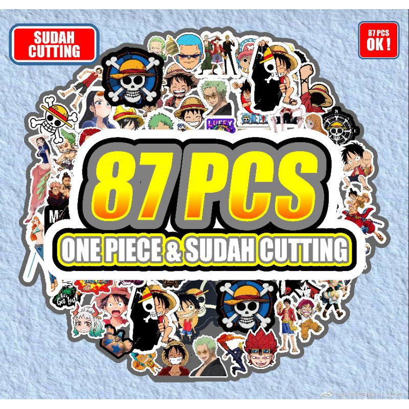 

STIKER ANIME isi 87pcs anti air sudah cutting