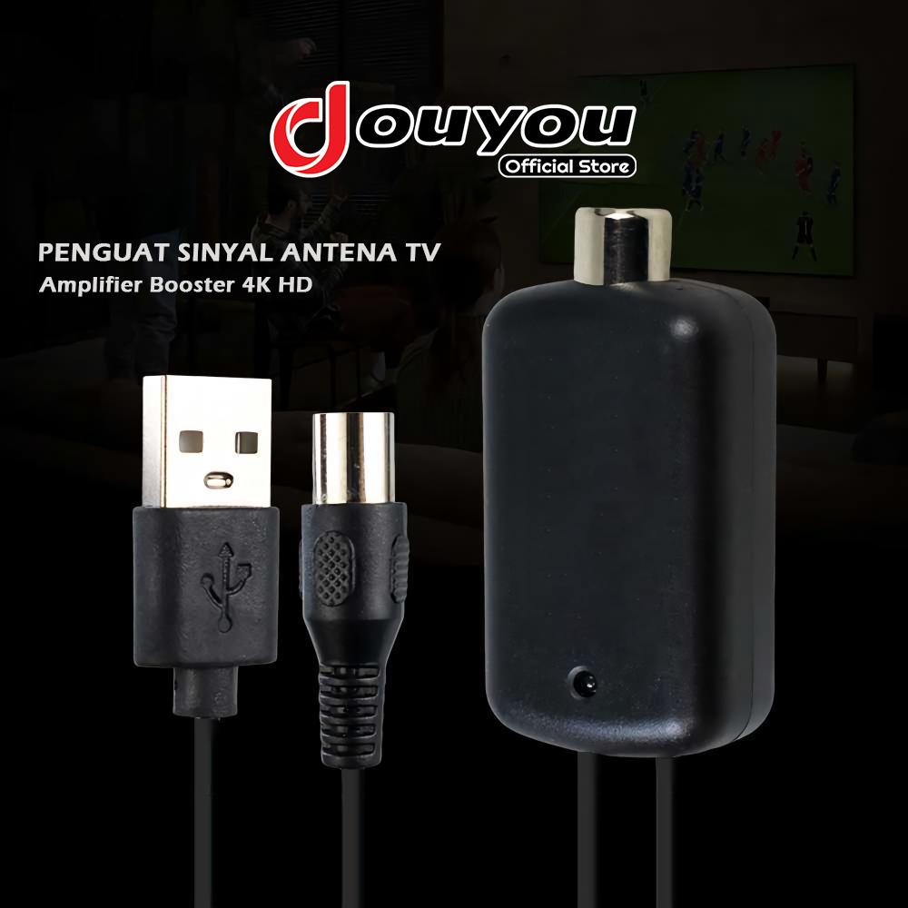 Penguat Sinyal Booster Antena TV Digital 4K HD Receiver Amplifier Signal