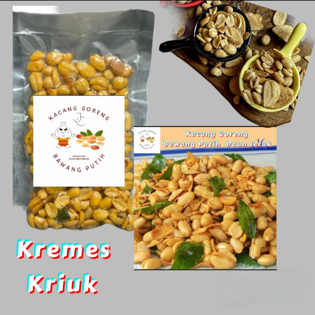 

Kacang Goreng Bawang Putih 100 Gram (Kriuk&Kremes)