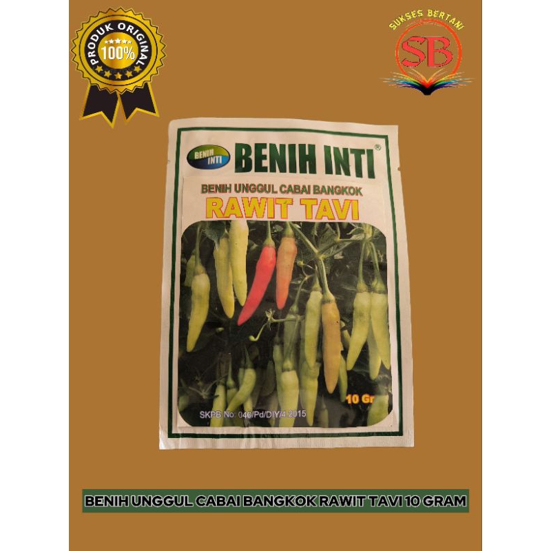 BENIH UNGGUL CABAI BANGKOK RAWIT TAVI - 10 GRAM CAP BENIH INTI (RM)
