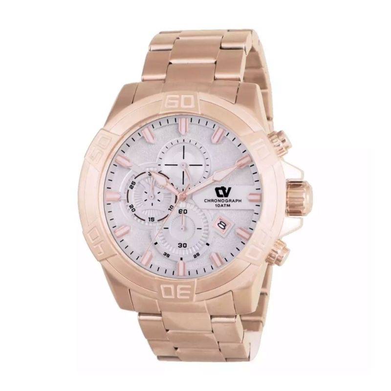 Jam Tangan Pria CHRIST VERRA CV C 517134G-15 SLV Chronograph