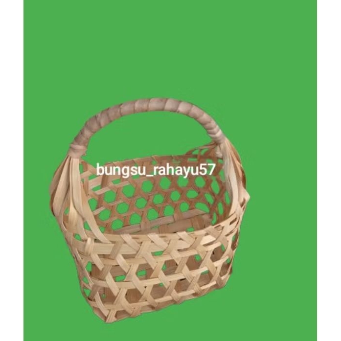 tas anyaman bambu 20x15x15