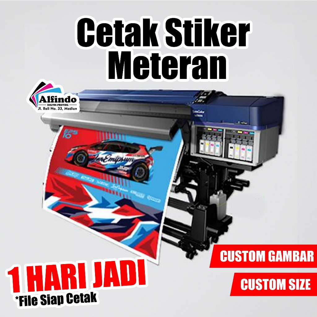 

Cetak Sticker Camel Glossy Meteran / Stiker Motor / Neonbox