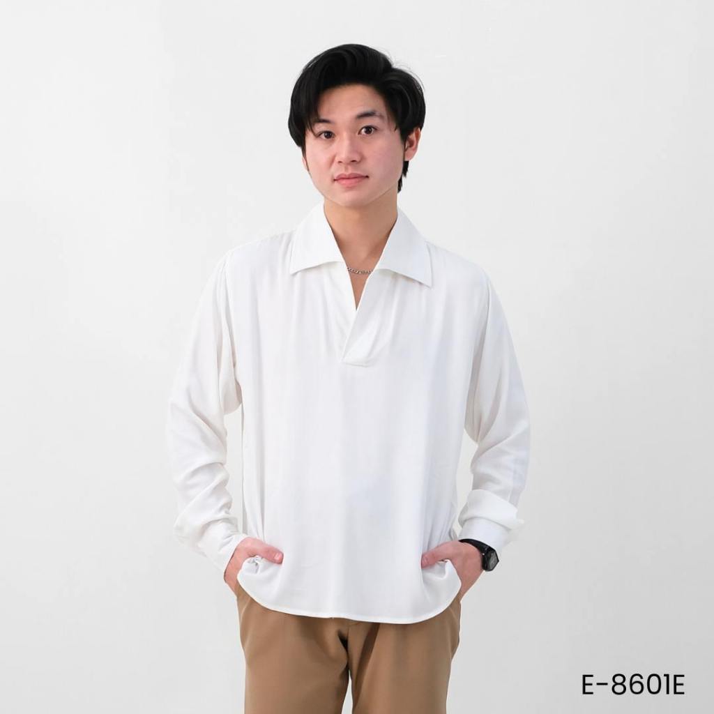 Busan Korean Long Shirt | Kemeja Pria Korea Lengan Panjang