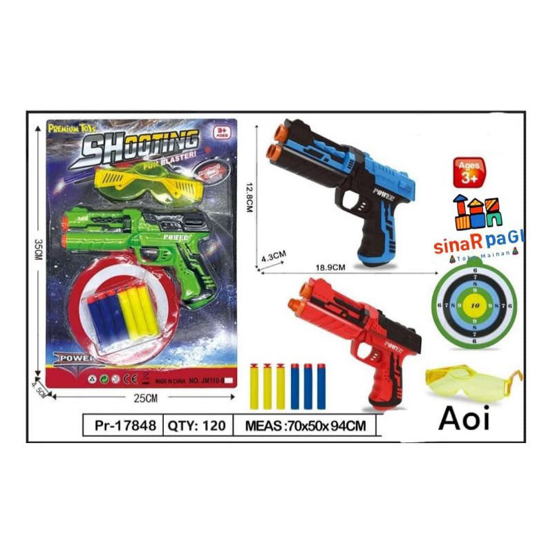 Mainan anak ps shooting set + kc mata 17848