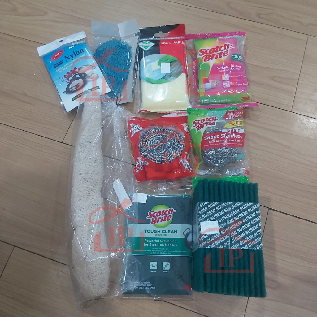 SABUT CUCI PIRING- SABUT SPONS-SABUT KAWAT-SABUT OYONG-SABUT JALA-SABUT HIJAU/TAPAS