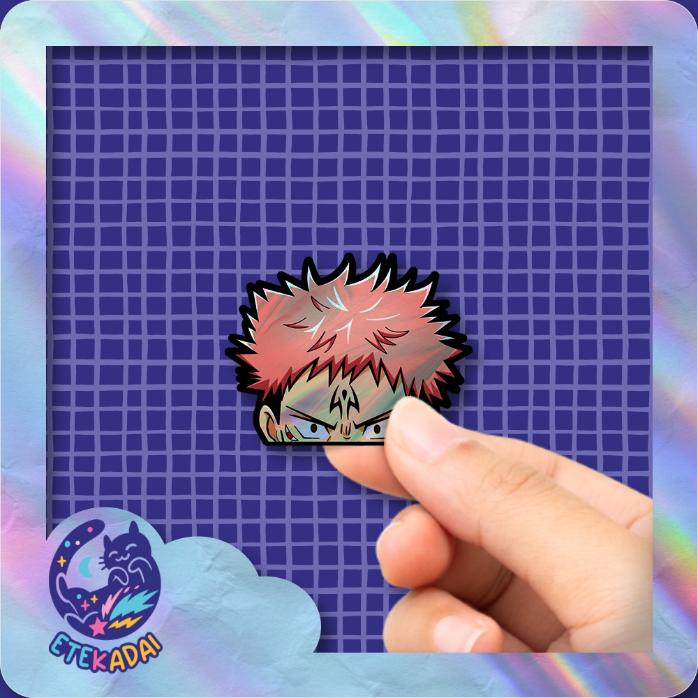 

Stiker Hologram Anime Jujutsu Kaisen Yuji Itadori