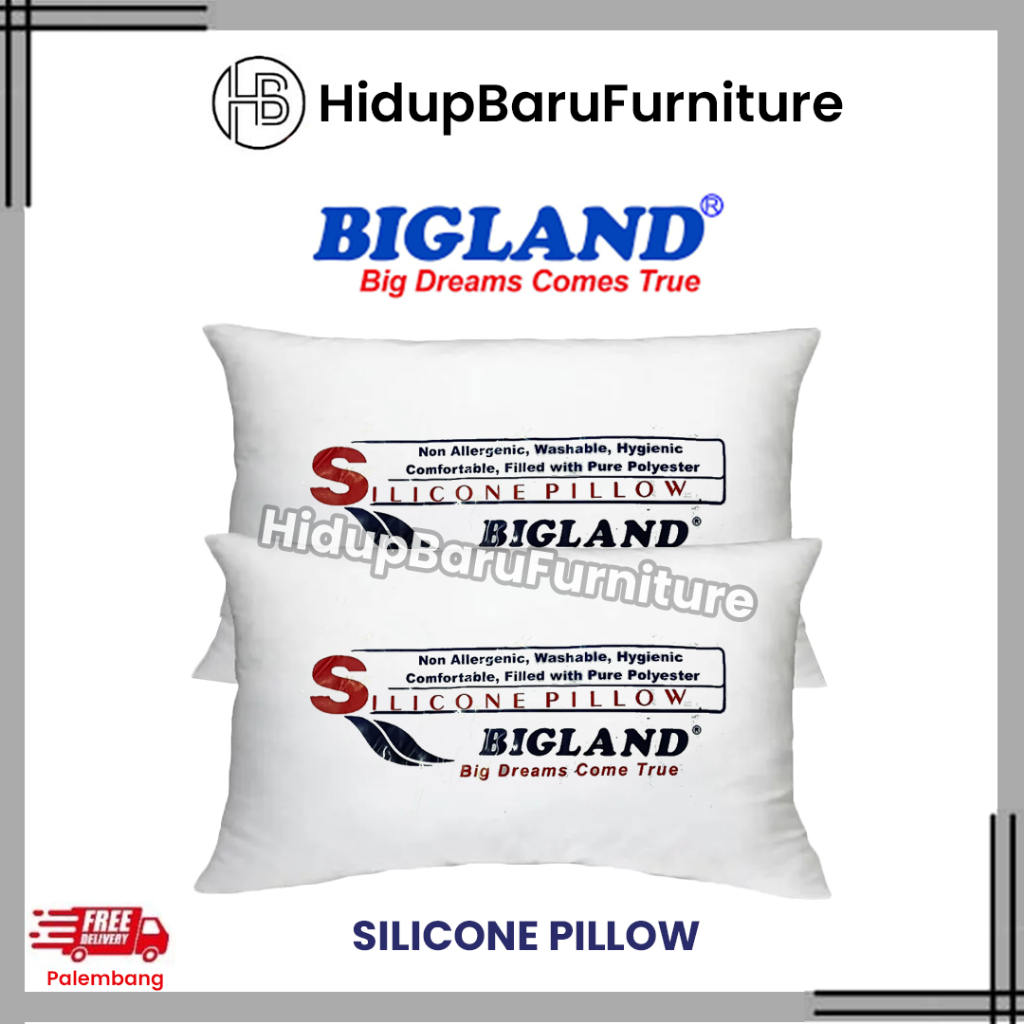 Bantal Tidur Bigland / Pillow Bigland Empuk dan Lembut / Bantal Hotel Premium