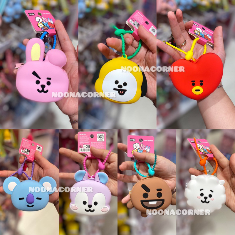 Miniso x BT21 ‼️ Mini Pouch / Dompet Koin Silicone BT21 Collections