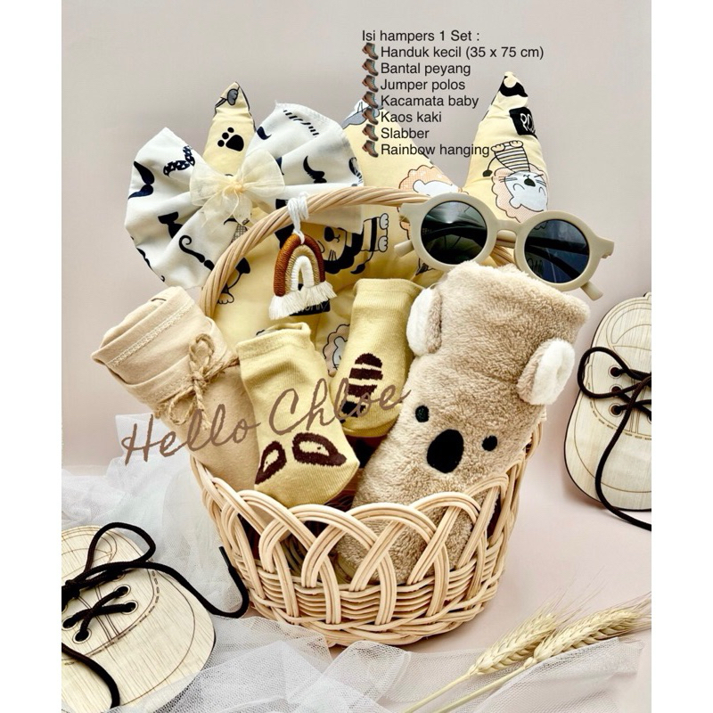 

Hampers baby solo | Kado bayi | Hadiah bayi | Kado kelahiran | Baby gift | Parcel kelahiran | Kado bayi perempuan | Handuk karakter bayi