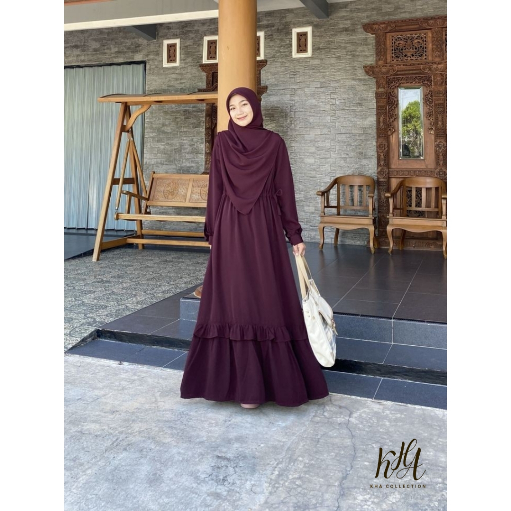GAMIS PLUS HIJAB 2024 / MODEL GAMIS LEBARAN TERBARU / GAMIS TERBARU 2024 / BAJU GAMIS LEBARAN TERBAR