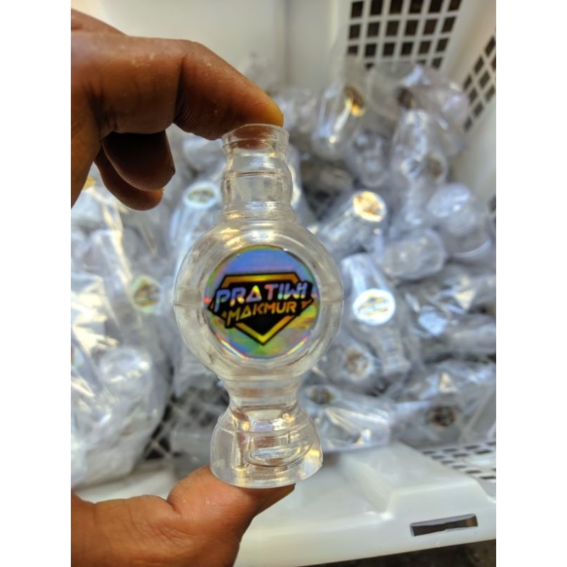 PION SANGKAR KOTAK TRANSPARAN BENING MERK PRATIWI MAKMUR HIASAN MAHKOTA KANDANG BURUNG