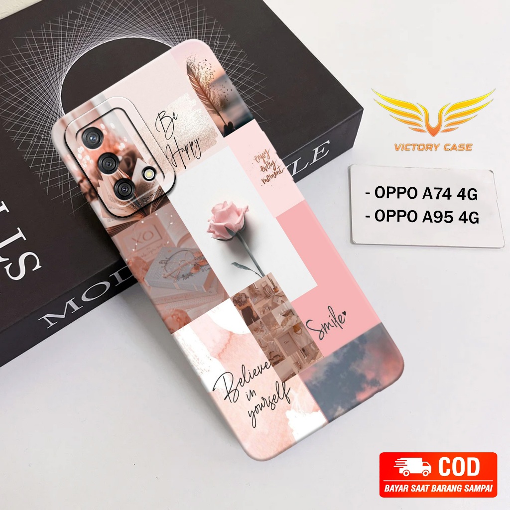 New! Aesthetic Case - Softcase Oppo A74 4G / A95 4G - Terbaru - Case Hp Oppo A74 4G / A95 4G - Casin