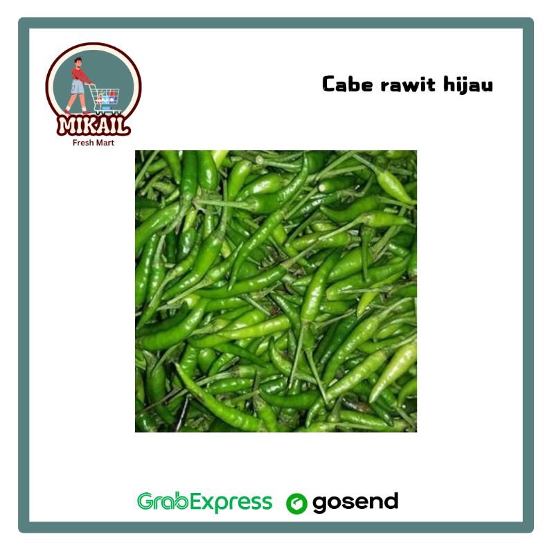 

Cabe rawit hijau 100gr